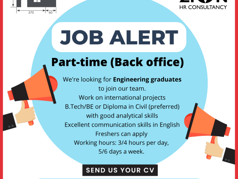 Part-time: Back office&nbsp;(Engineers)